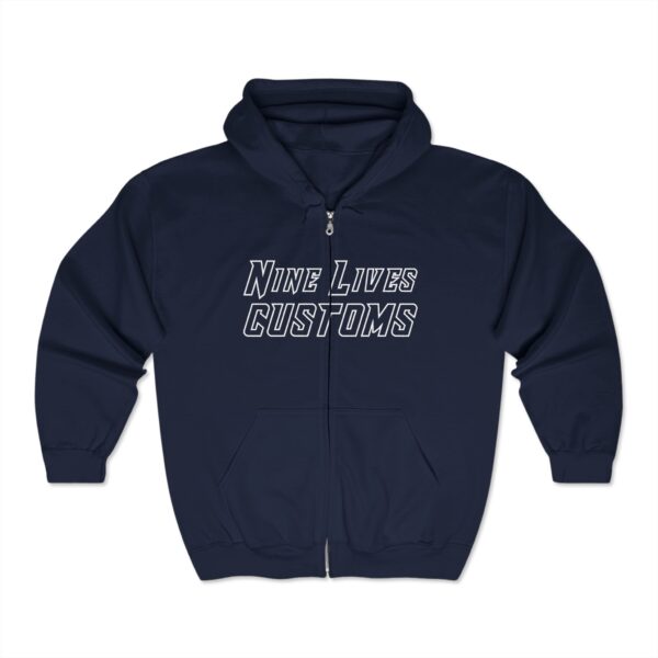 Nine Lives Unisex Heavy Blend™ Full Zip Hooded Sweatshirt - Image 3